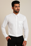 Linen White Plain  Formal Shirt ,Pure Cotton